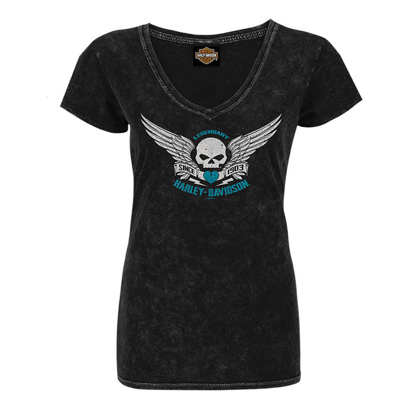 Load image into Gallery viewer, Women&#39;s Willie G Wings Dealer Tee
