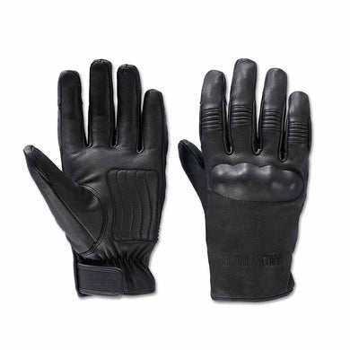 Men's Gild Waterproof Leather Gloves - Black