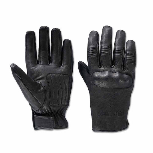 Men's Gild Waterproof Leather Gloves - Black