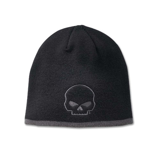Willie G Skull Knit Beanie - Black Beauty
