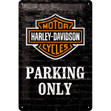 Harley-Davidson Parking Only Tin Sign