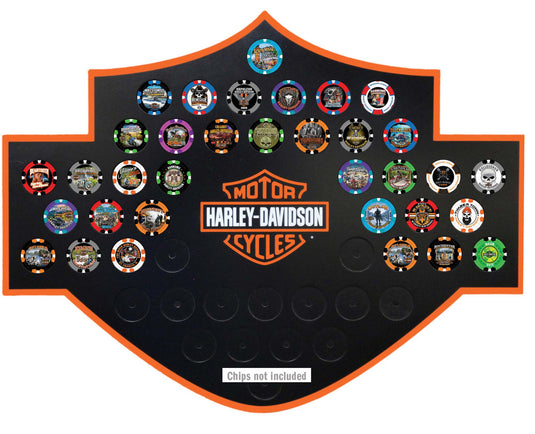 HD Bar and Shield Poker Chip Collector's Magnetic Frame