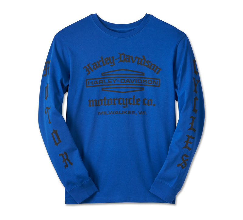 Load image into Gallery viewer, Men&#39;s Old English Stacked Bar &amp; Shield Tee - Surf the Web
