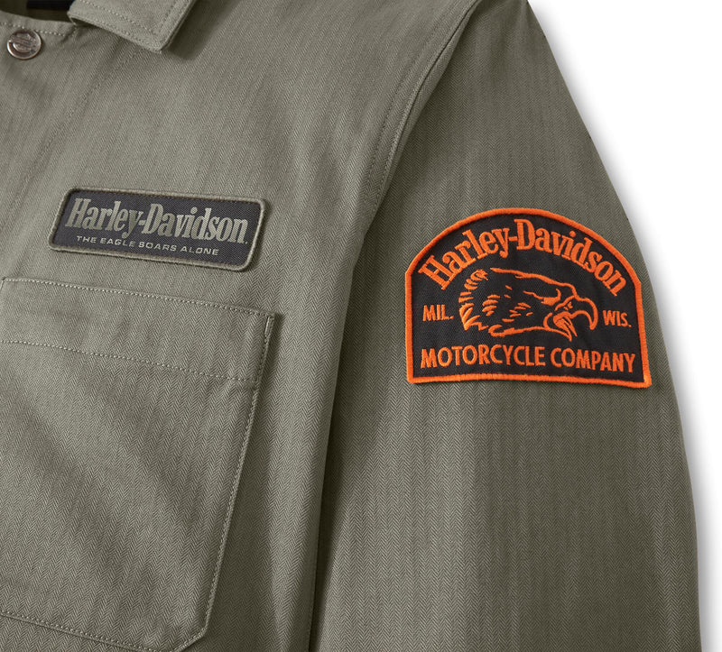 Load image into Gallery viewer, Working Man Overshirt - Grape Leaf

