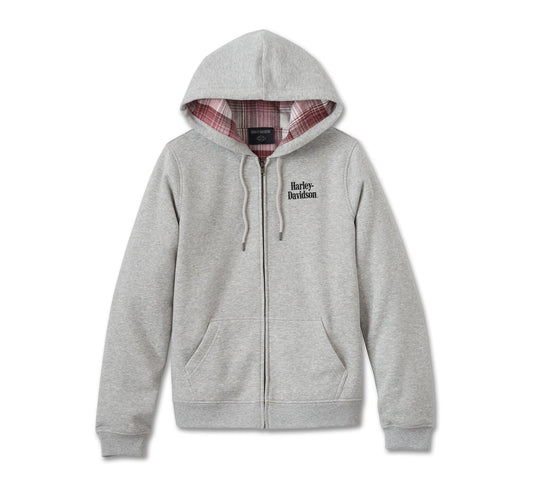 Women's Harley-Davidson Forever Flannel Lined Full Zip Hoodie