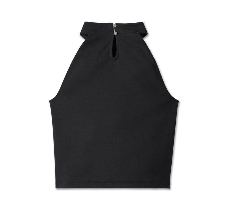 Load image into Gallery viewer, Women&#39;s Stacked Bar &amp; Shield Halter
