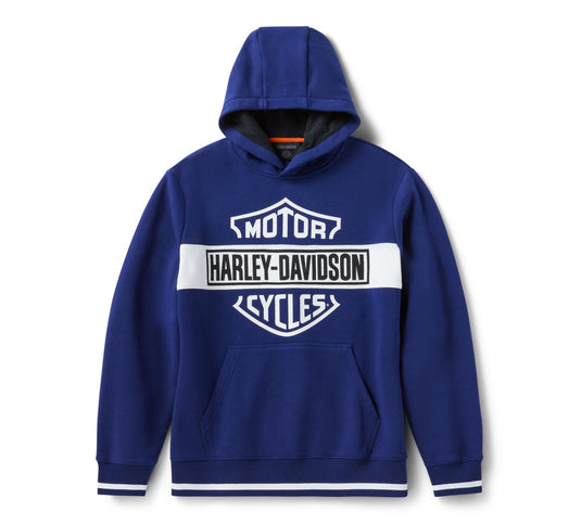 H-D Essential Bar and Shield Hoodie - Beacon Blue