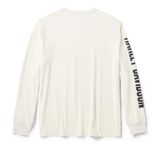 Men's Stars & Stripes Long Sleeve Shirt - Cloud Dancer
