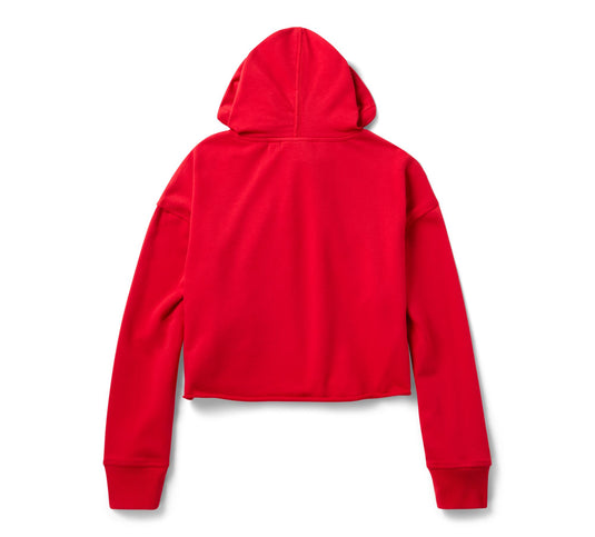 H-D® Essential Raw-Edge Hoodie - Chili Pepper