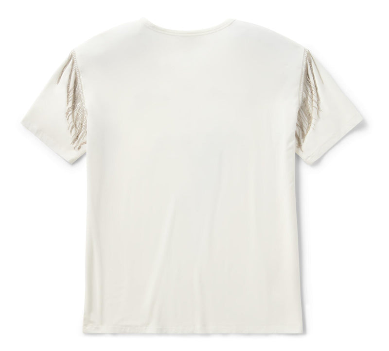 Load image into Gallery viewer, Women's Vintage Fringe Upswept Eagle Tee
