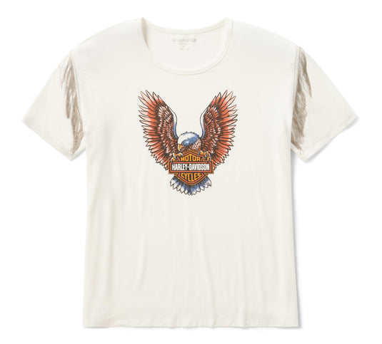 Women's Vintage Fringe Upswept Eagle Tee