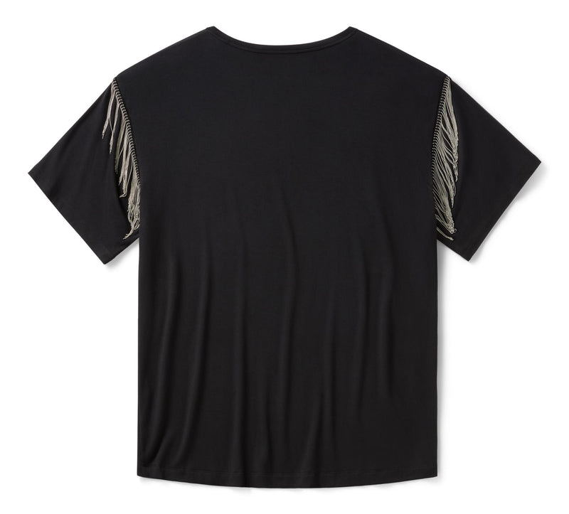 Load image into Gallery viewer, Women's Vintage Fringe Live to Ride Tee
