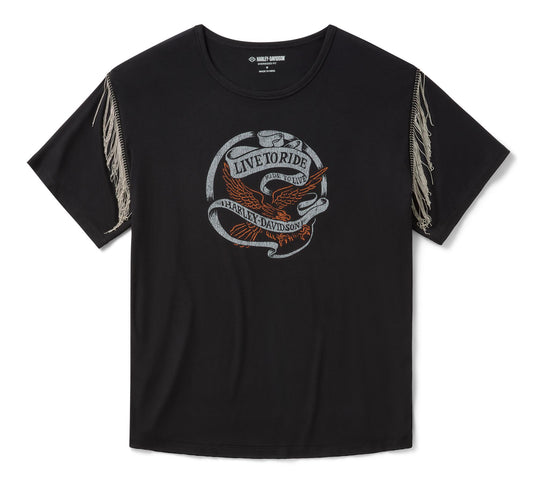 Women's Vintage Fringe Live to Ride Tee
