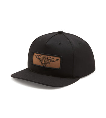 Willie G. Silver Wings Leather Patch Adjustable Baseball Cap
