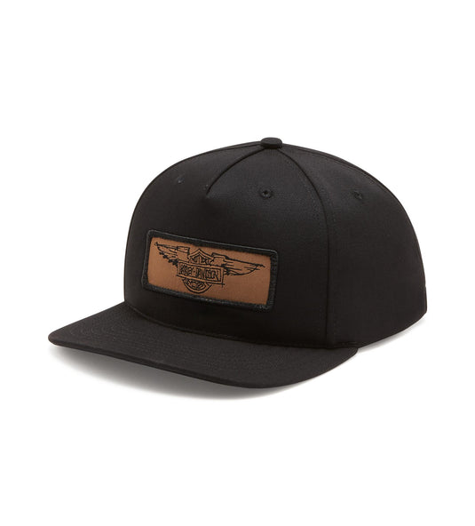 Willie G. Silver Wings Leather Patch Adjustable Baseball Cap