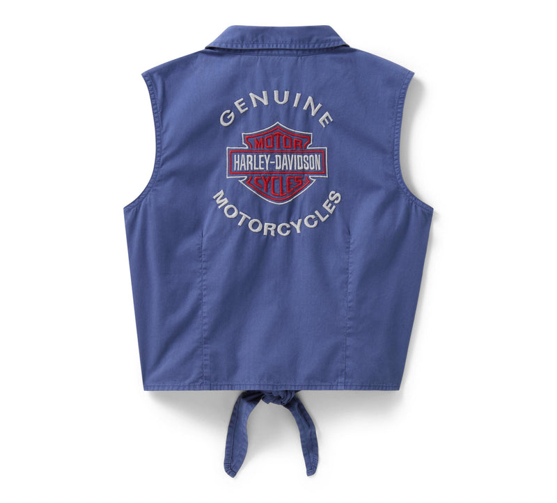 Load image into Gallery viewer, H-D® Essential Tie Front Top
