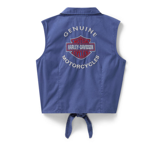 H-D® Essential Tie Front Top