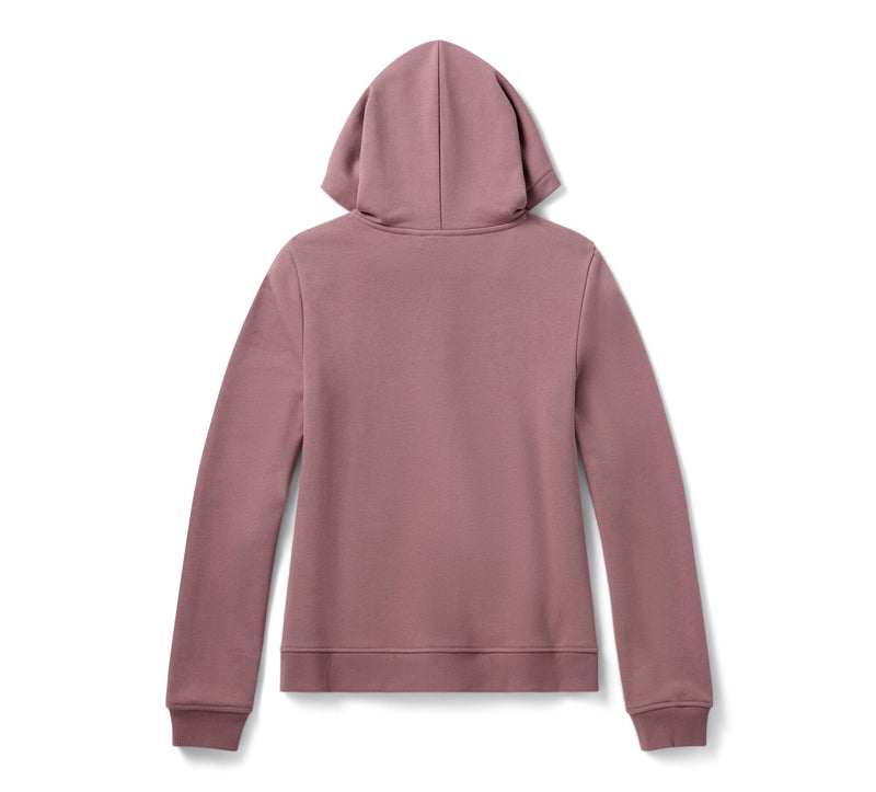 Load image into Gallery viewer, Women's Willie G Skull Bling PO Hoodie - Nostalgia Rose
