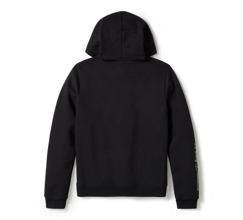 Load image into Gallery viewer, Essential Bling Pullover Fleece Hoodie - Harley Black
