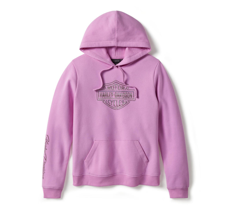 Load image into Gallery viewer, Essential Bling Pullover Fleece Hoodie - Orchid
