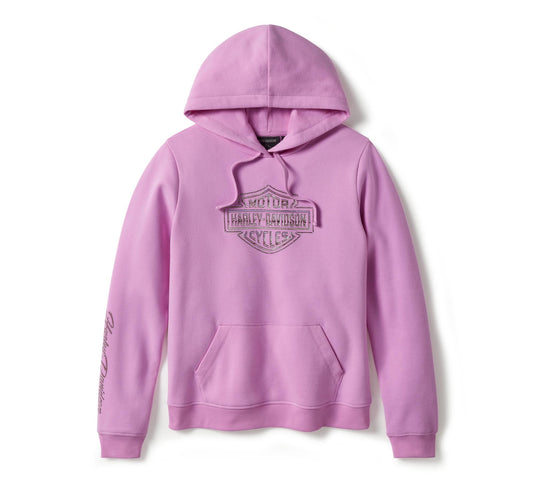 Essential Bling Pullover Fleece Hoodie - Orchid