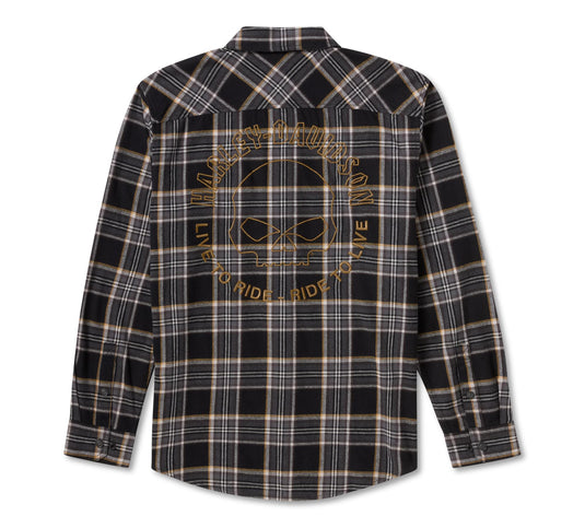 Willie G™ Dark Custom Heavy Weight Flannel Shirt