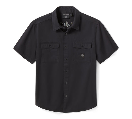 Men's Willie G Dark Custom Short Sleeve Mechanics Shirt