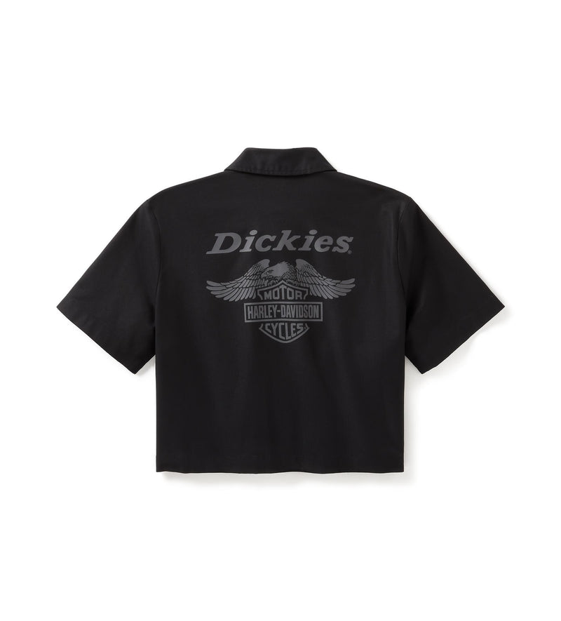 Load image into Gallery viewer, Women&#39;s Dickies x H-D Eagle Cropped Work Shirt
