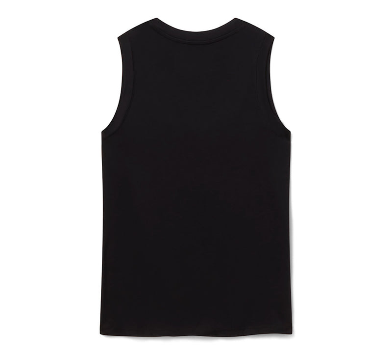 Load image into Gallery viewer, Women's Bling Iron Rose Tank - Harley Black
