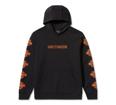 Men's Essential Bar & Shield Pullover Hoodie - Black