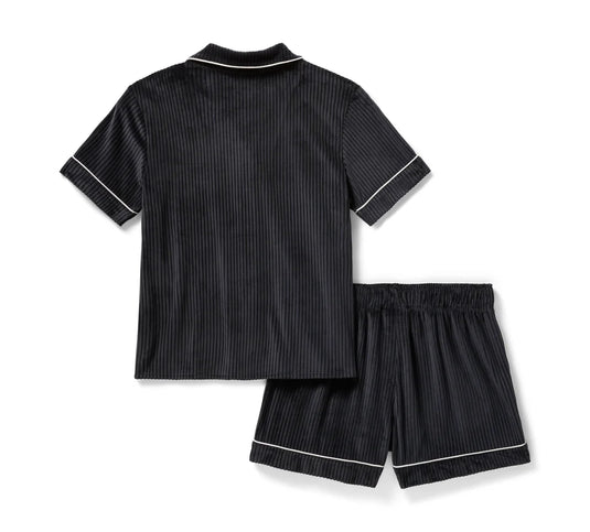 Women's Velour Pajama Short Set