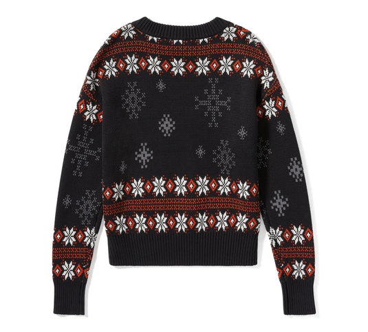 Women's Harley Holiday Sweater - Harley Black