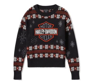 Women's Harley Holiday Sweater - Harley Black