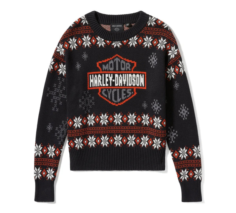 Load image into Gallery viewer, Women&#39;s Harley Holiday Sweater - Harley Black
