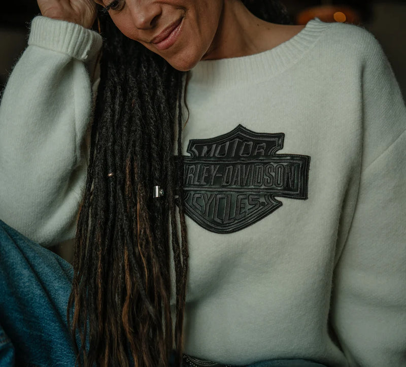 Load image into Gallery viewer, Women&#39;s Bar &amp; Shield Sweater
