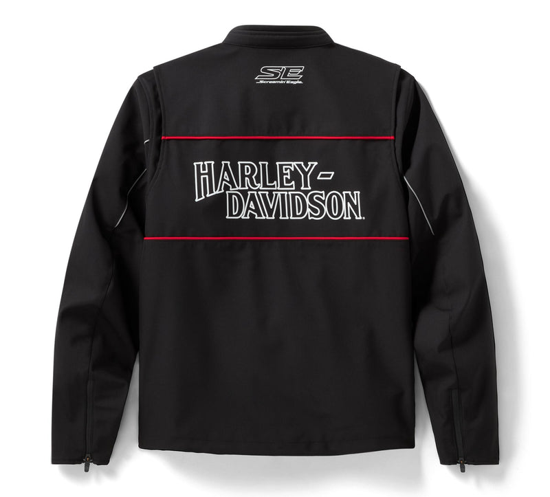 ジャケット・アウター Harley Davidson SCREAMIN'EAGLE Club 44 Men's Screamin' Eagle Soft Shell Riding Jacket – West Coast Harley