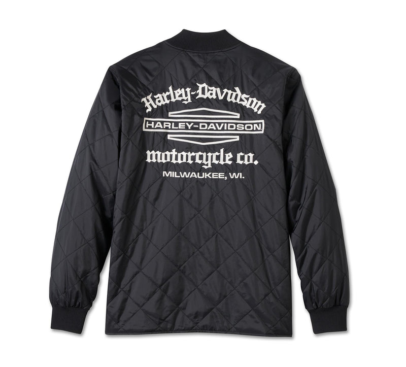 Load image into Gallery viewer, Men&#39;s Old English Stacked Bar &amp; Shield Jacket
