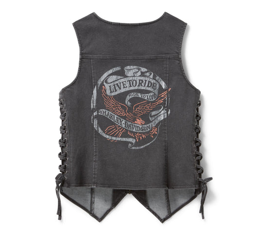 Women's Live to Ride Denim Vest