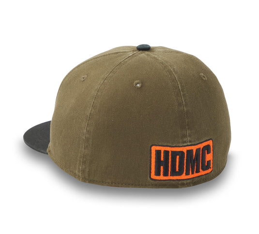 The Grid Fitted Cap - Grape Leaf