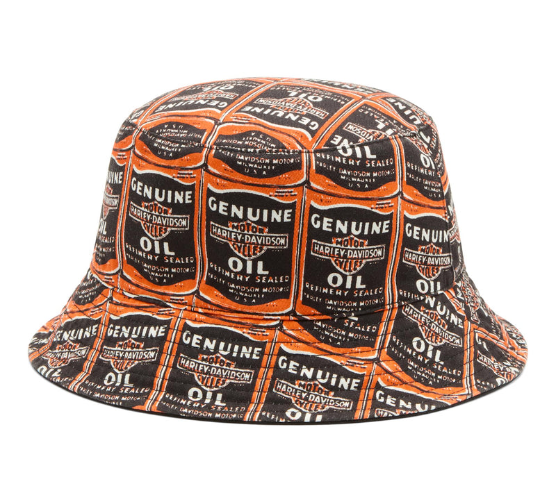 Load image into Gallery viewer, H-D Essential Oil Can Reversible Bucket Hat
