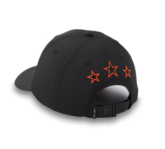Women's Three Stars Bar & Shield Adjustable Cap - Harley Black