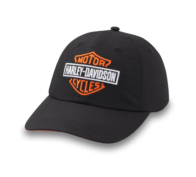 Women's Three Stars Bar & Shield Adjustable Cap - Harley Black