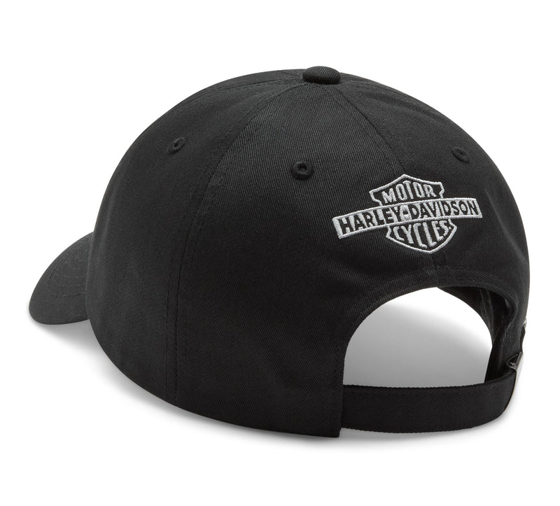 Load image into Gallery viewer, Men's Chainstitched Switchback Adjustable Cap - Black
