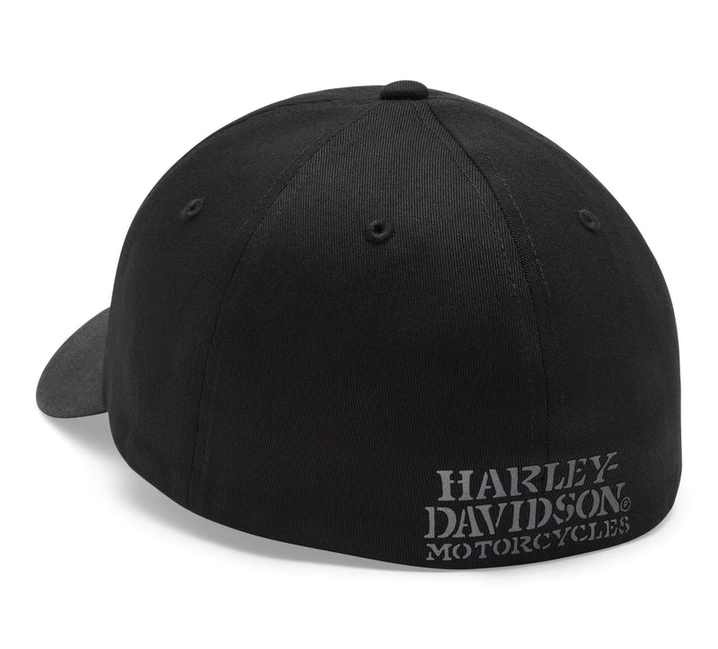 Load image into Gallery viewer, Men's Willie G Skull Softail Stretch Fit Cap
