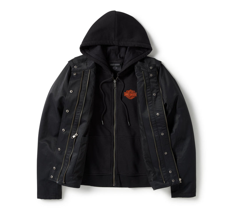 Load image into Gallery viewer, Miss Enthusiast 3-in-1 Textile Jacket
