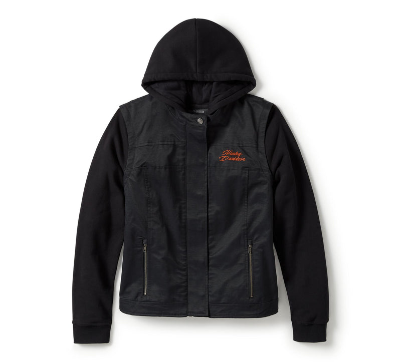 Load image into Gallery viewer, Miss Enthusiast 3-in-1 Textile Jacket
