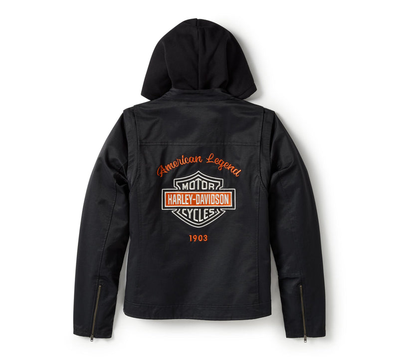 Load image into Gallery viewer, Miss Enthusiast 3-in-1 Textile Jacket
