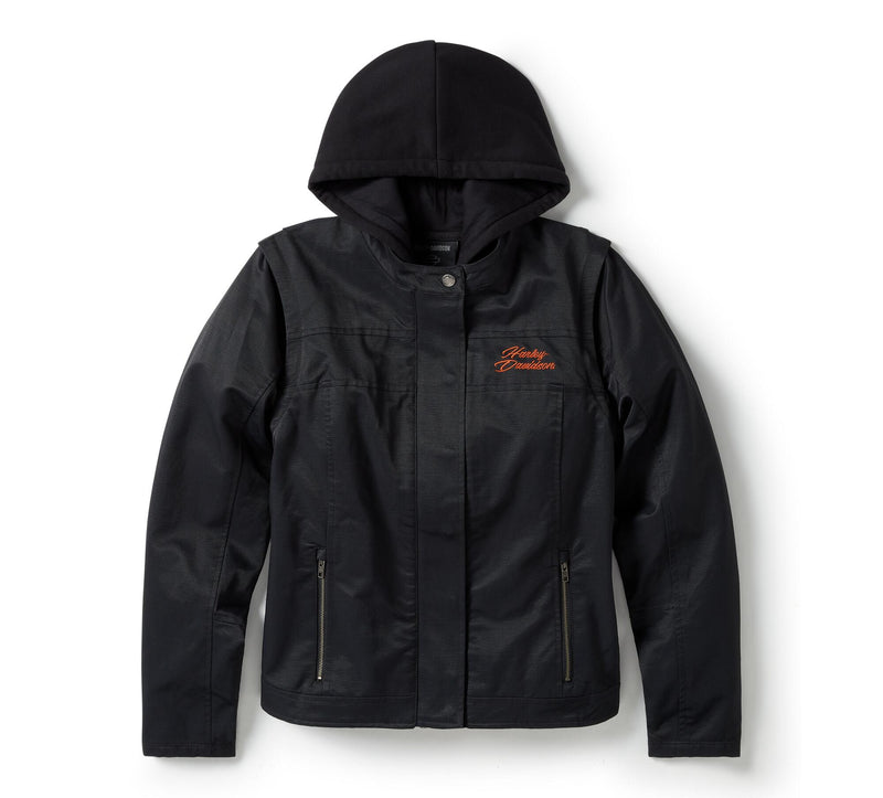 Load image into Gallery viewer, Miss Enthusiast 3-in-1 Textile Jacket
