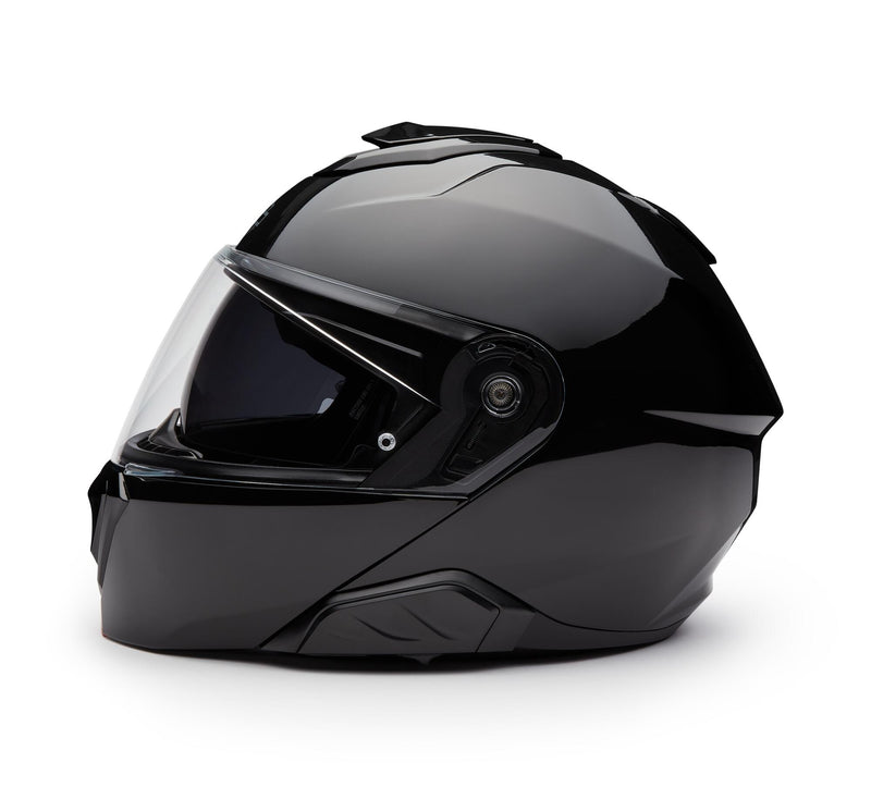 Load image into Gallery viewer, H-D Capstone Sun Shield III H35 Modular Helmet- Gloss Black
