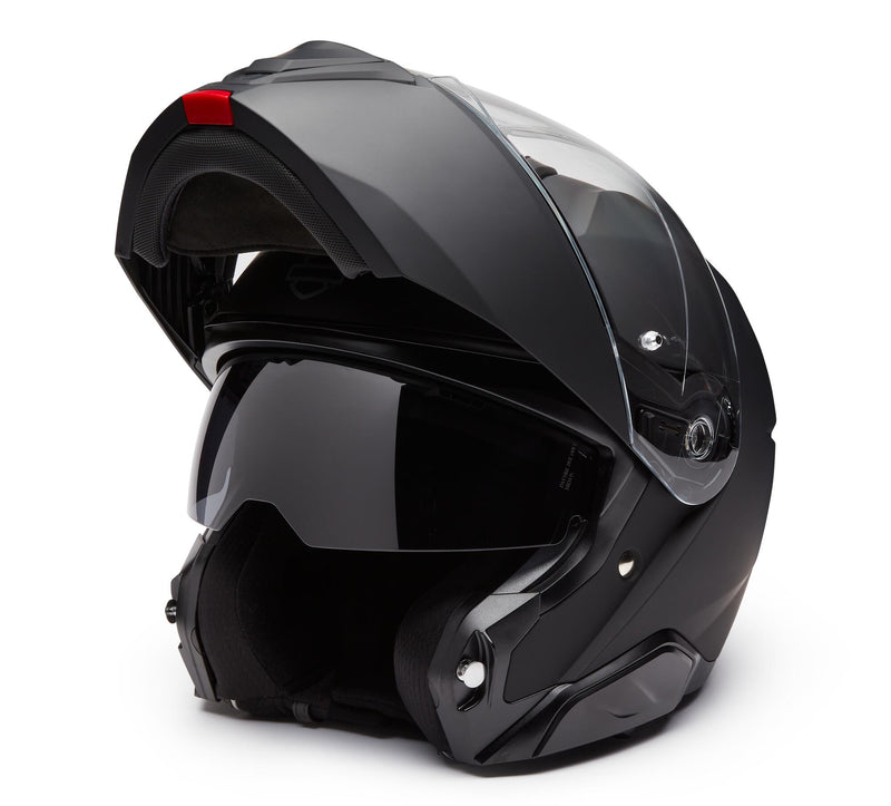 Load image into Gallery viewer, H-D Capstone Sun Shield III H35 Modular Helmet- Matte Black
